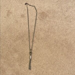 Elegant Gold and Silver Tassel Necklace